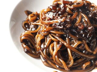 Jjajangmyeon - Korean noodles with black bean sauce