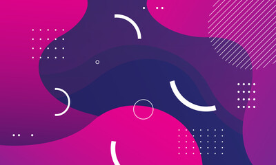 Colorful geometric background. Trendy gradient shapes composition. Cool background design for posters. Vector illustration