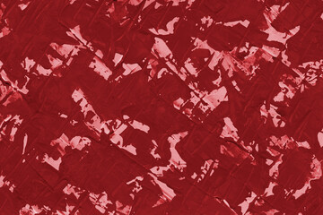 Modern contemporary acrylic background. Red texture made with a palette knife. Abstract painting on paper. Mess on the canvas.