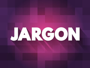 Jargon text quote, concept background