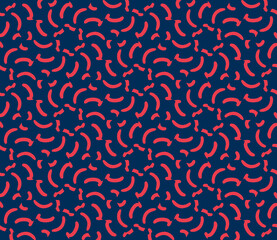 Abstract thin line seamless pattern. Linear ornamental geometric background. Wrapping paper. Vector illustration.