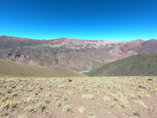 The gorge and colorful rocks of the Serranía de Hornocal