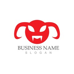 Obraz premium Devil horn Vector icon