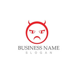Obraz premium Devil horn Vector icon