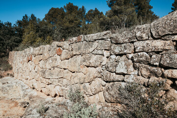 Dry Stone in Teruel province. Spain