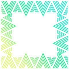 Abstract geometric pattern. Yellow and blue background illustration with zigzag lines