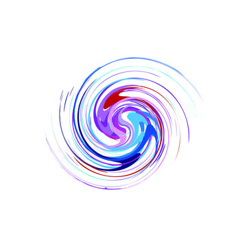 swirl icon design full of colors abstract shapes
