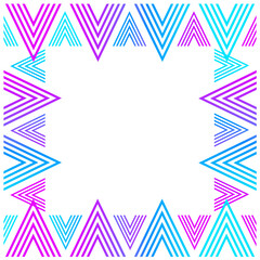 Abstract Geometric Pattern. Illustration of a pink and blue background with zigzag lines