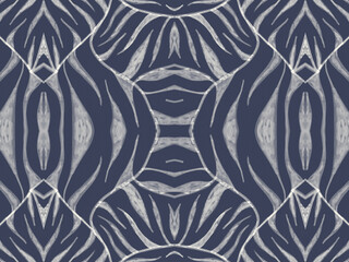 Seamless Animal Fur Texture. Watercolour Wildlife Design. Blue Fashion Wild Background. Tiger Stripes Fabric. Animal Skin Texture. Camouflage Cheetah Pattern. Grey Seamless Zebra Skin Texture.