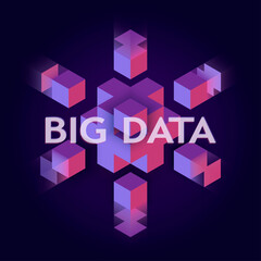 BIG DATA. Vector illustration.