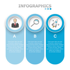 Vector abstract illustration. Infographics.
