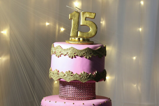 Party Cake, 15th Birthday Cake, Fifteen Years