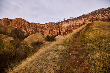 The beautiful Red Ravine (Rapa Rosie) from the Carpathian mountains, near Sebes