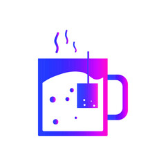Hot coffee icon. Tea icon. hot coffee and tea icon with vector illustration, vector, flat design. 