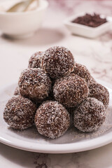 A pile of oats home made oats bonbons
