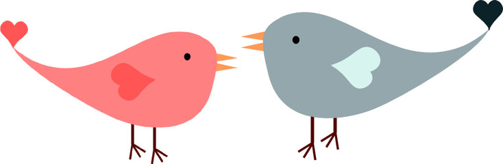 birds in love