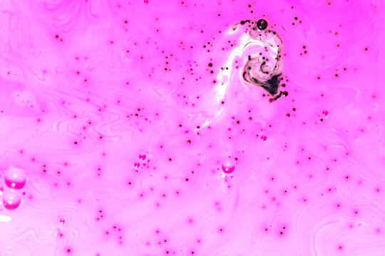 Pink Water Drops Background