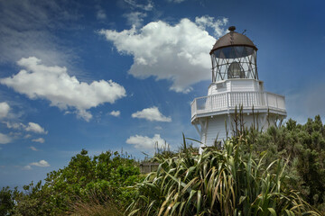 Manukau Heads Lighthouse. New Zealand