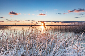 winter am meer