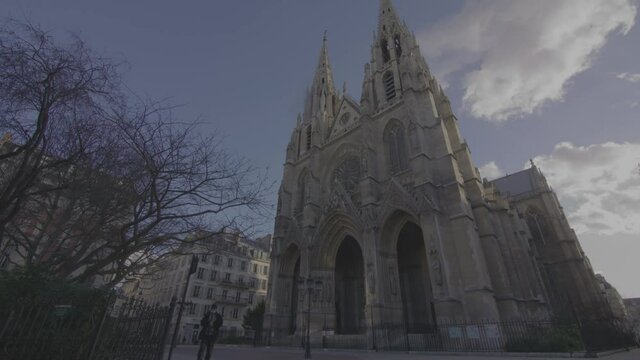 Gothic Church in Paris.