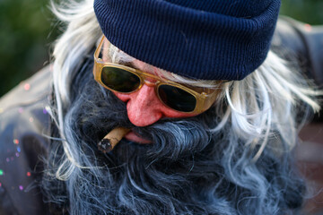 ortrait of the carnival mask © Miran Beskovnik/Wirestock