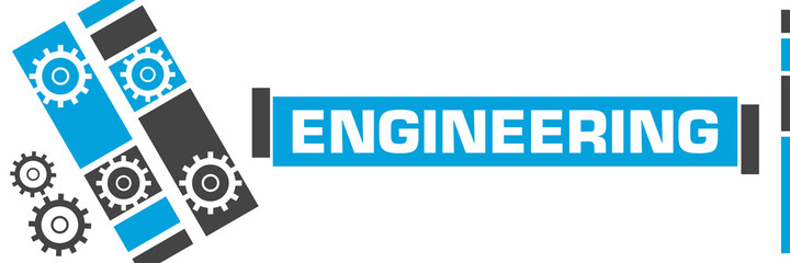 Engineering Blue Grey Line Boxes Gears 