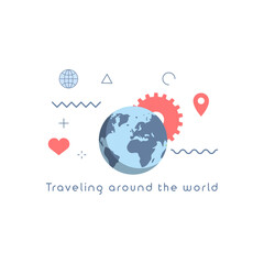 traveling around the world concepts.