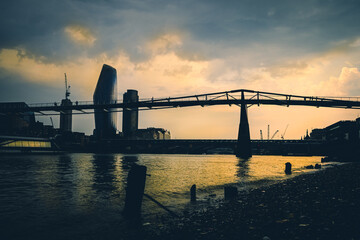 Millenium Bridge at Sunset