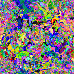  Seamless pattern of bright watercolor orchid