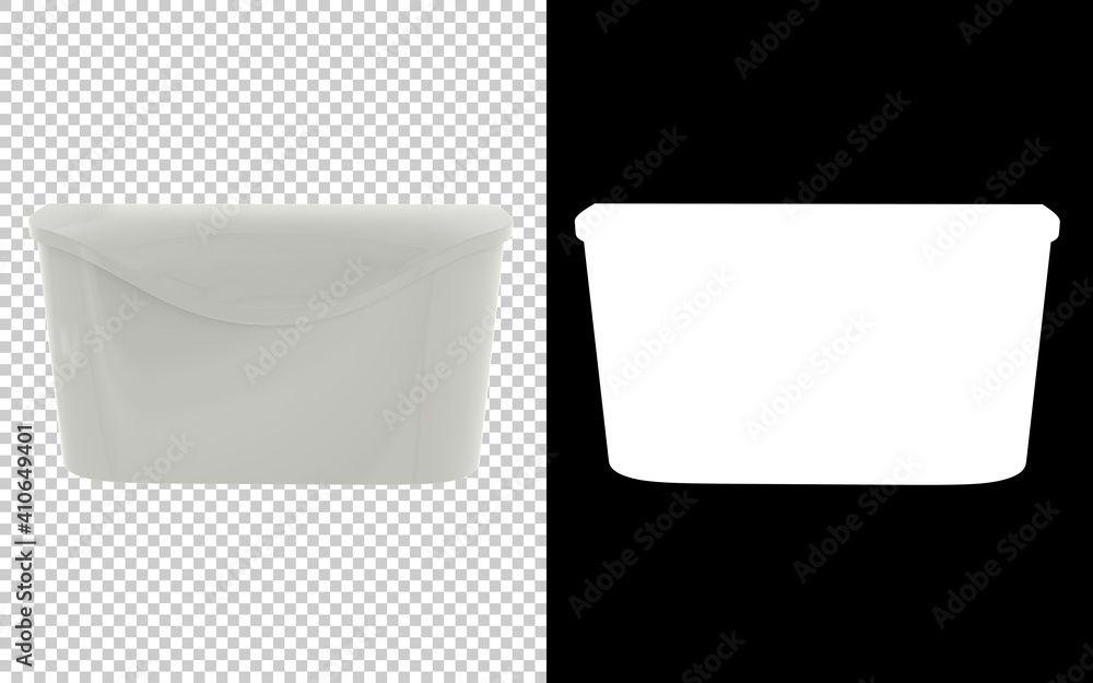 Poster mail box isolated on background with mask. 3d rendering - illustration