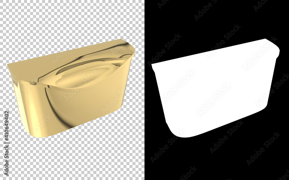 Poster mail box isolated on background with mask. 3d rendering - illustration