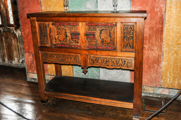 Founded in the 12th century as a fortified residence of the bishops of Aosta, the castle of Issogne was finally transformed into the Renaissance manor of the Counts de Challans in 1480-1550.     