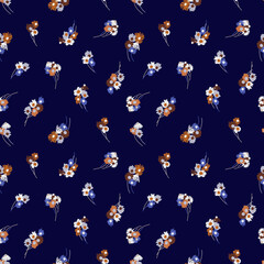 Floral seamless pattern. Illustration for fabric und textile design, wallpaper, packaging, surface design.