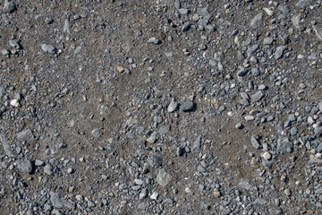 Grey pebbles on the ground