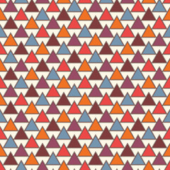 Repeated triangles background. Simple abstract wallpaper with geometric figures. Seamless surface pattern