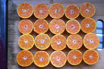 orange slices background