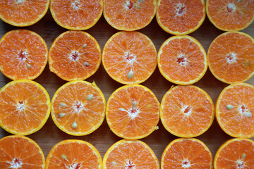 orange slices background