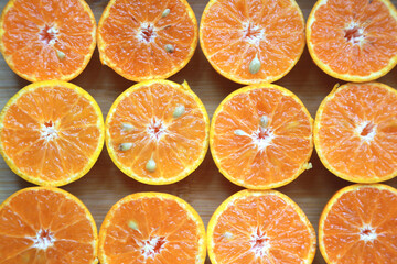 orange slices background