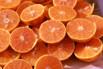 slices of orange on a plate