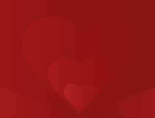 Red wallpaper with vaguely visible red love