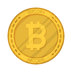 bitcoin crypto currency isolated icon