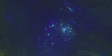 blue abstract cosmic background with particles computer generated image