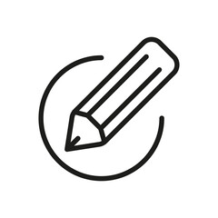 Outline Vector Icon Edit Register Subscription Subscribe