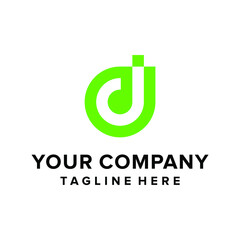 Modern abstract letter j logo