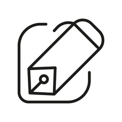 Fototapeta premium Outline Vector Icon Edit Register Subscription Subscribe