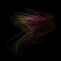 abstract vector smoke