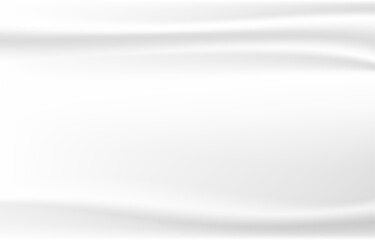 White fabric silk wave texture lines curve smooth subtle background vector illustration.