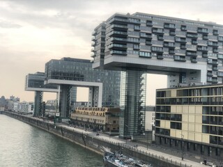 Cologne City Kranhaus Rhineboulevard