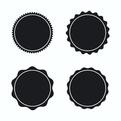 Set of blank stamps. Great for banners, badges, etc