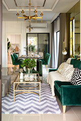 Modern scandinavian living room interior.